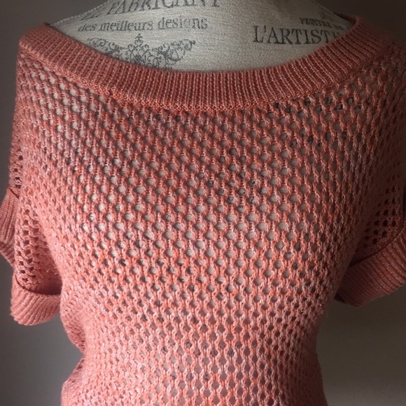 Short-sleeve mesh sweater - Picture 4 of 5